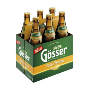 GÖSSER Naturweizen (hefetrüb) - Tray 6 x 0,5l - 5% Vol. – Bild 2